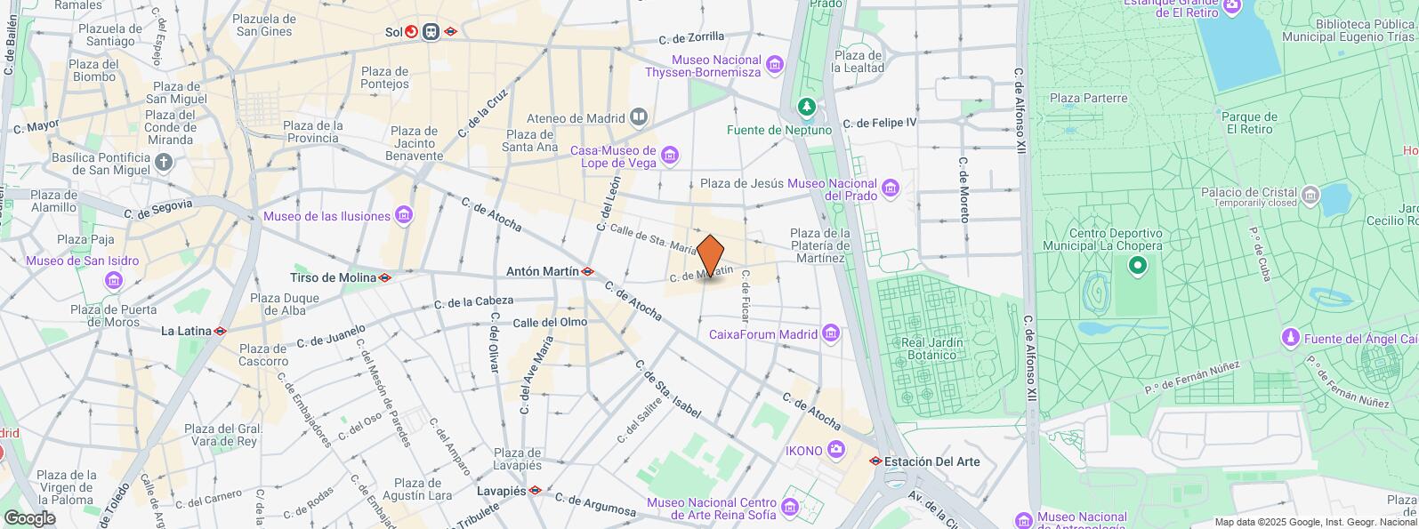 Mapa de Calle Costanilla Desamparados, 11, Centro, Madrid, 28014