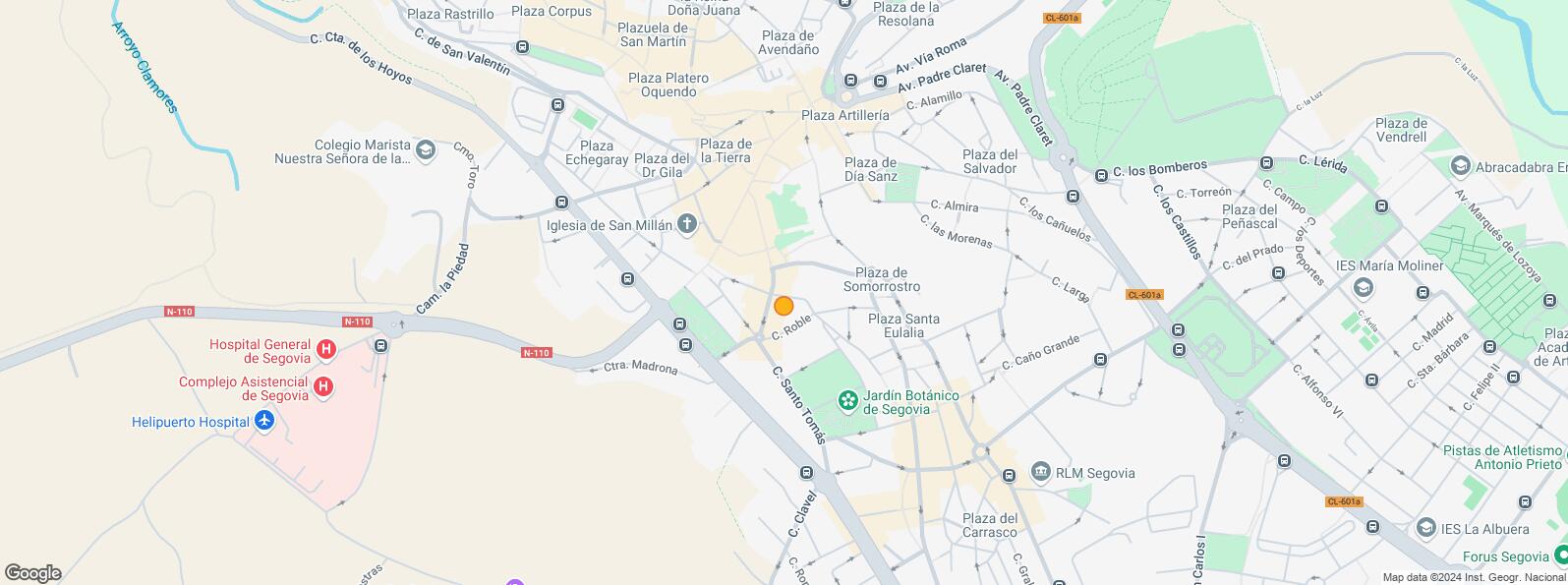 Location Map for Calle Escultor Marinas, Segovia, 40002