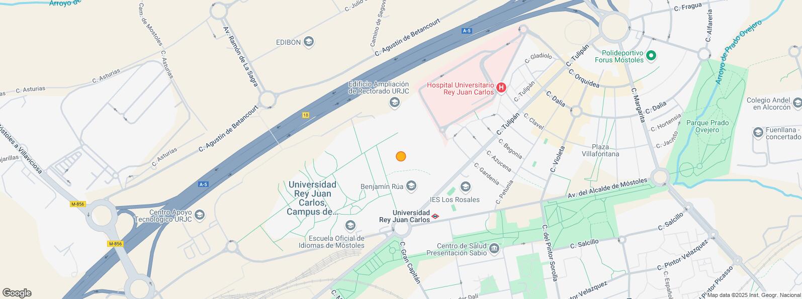 Mapa de Calle Tulipán, Móstoles, Madrid, 28933