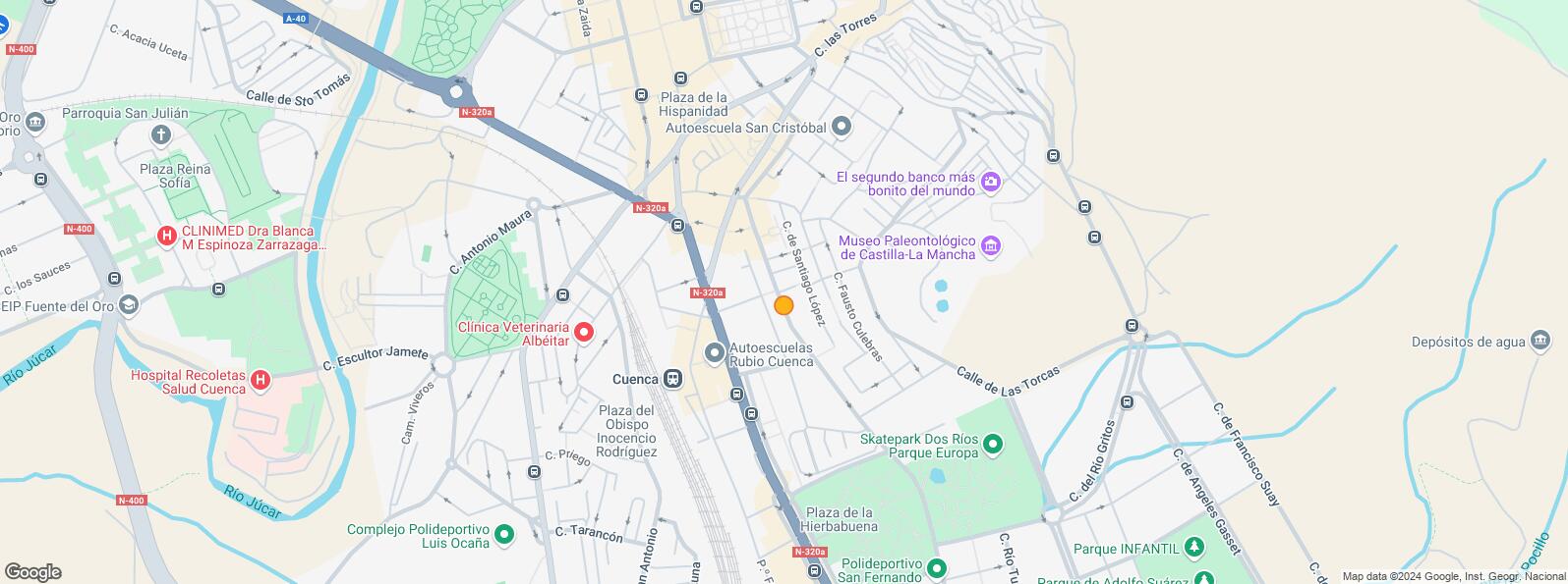 Location Map for Calle Fausto Culebras, Cuenca, 16004