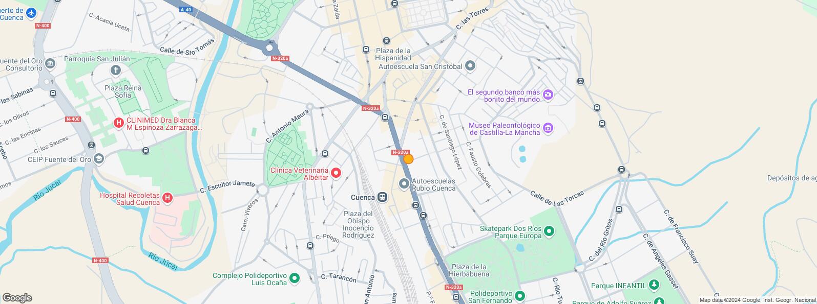 Mapa de Centro urbano, Cuenca, 16004