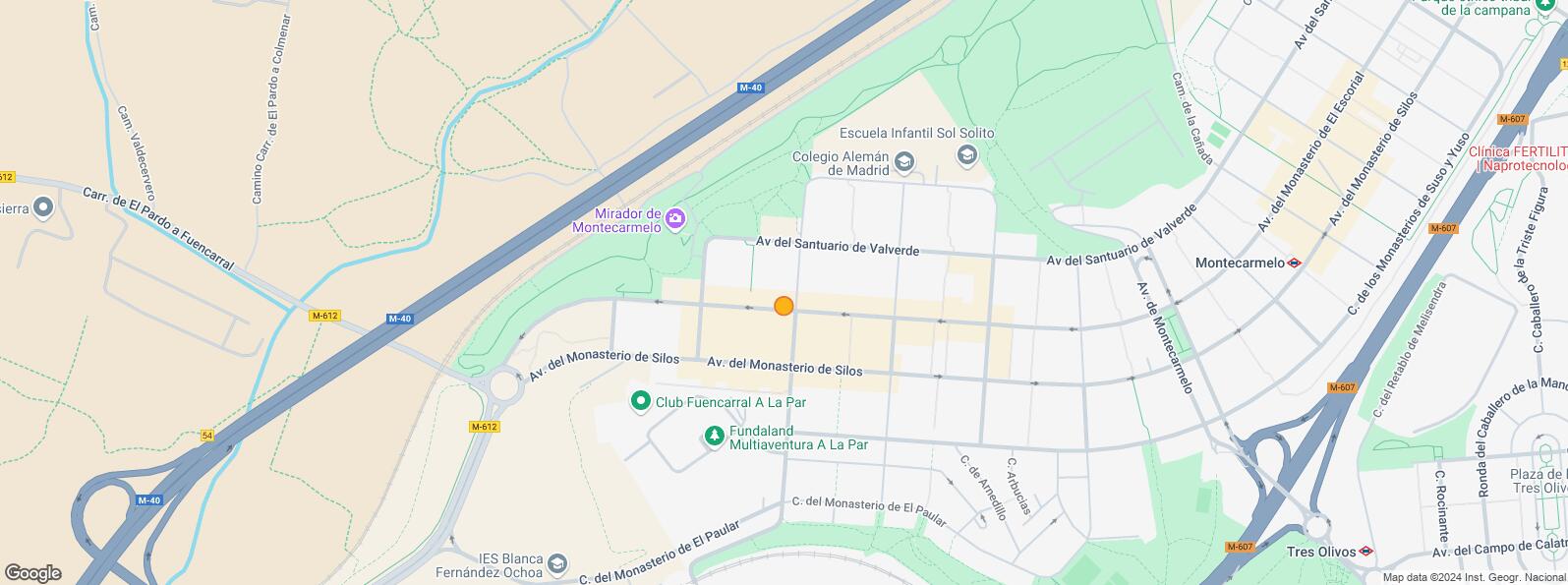Mapa de Avenida Monasterio de Silos, Fuencarral - El Pardo, Madrid, 28034