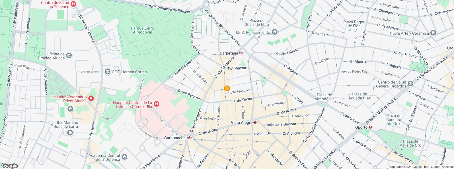 Mapa de Avenida Nuestra Señora de Valvanera, Carabanchel, Madrid, 28025