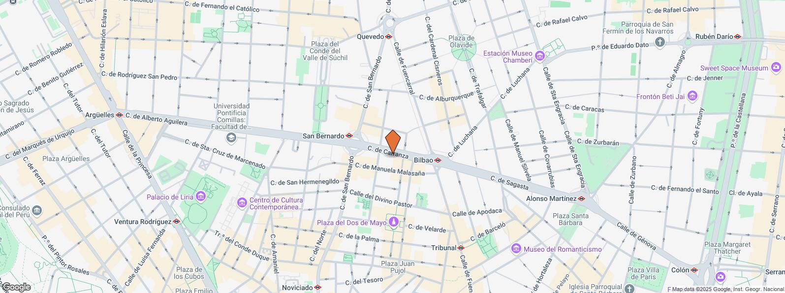 Location Map for Calle Carranza, 15, Centro, Madrid, 28004