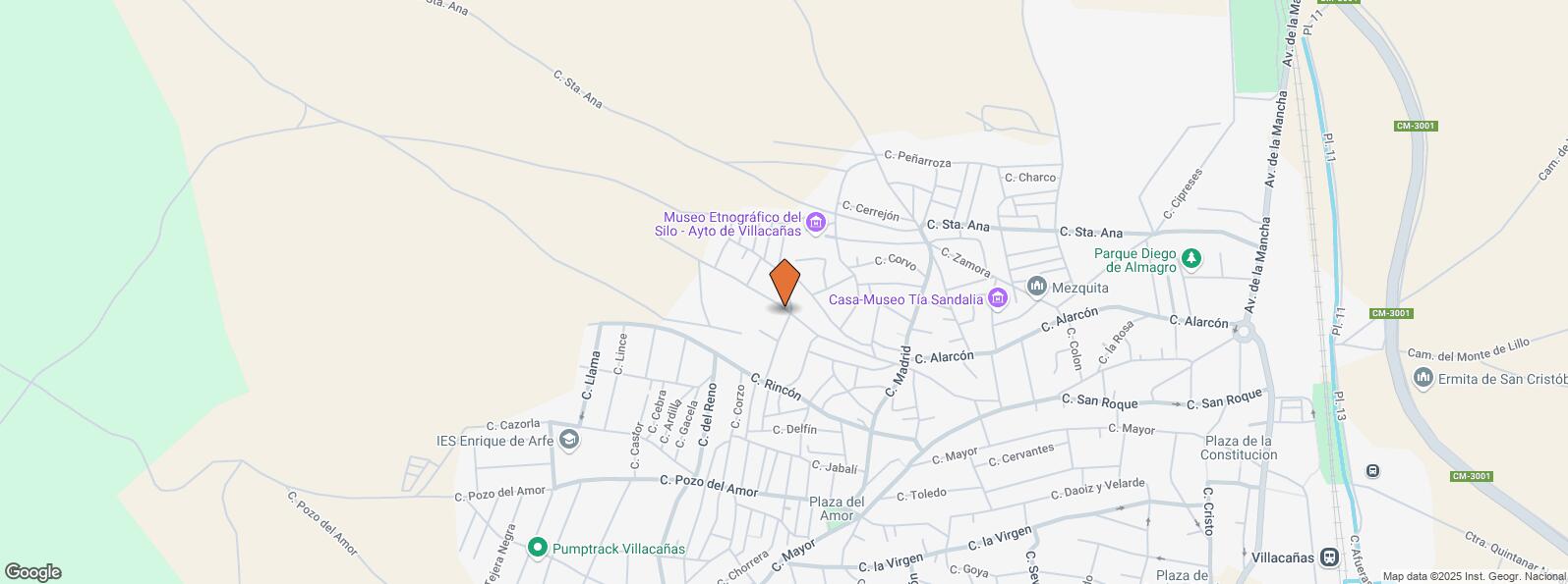 Location Map for Calle Pozo de la Nieve, 39, Villacañas, Toledo, 45860