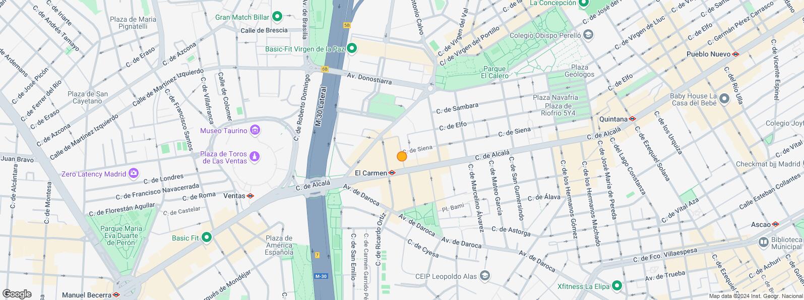 Location Map for Calle Alcalá, Ciudad Lineal, Madrid, 28027