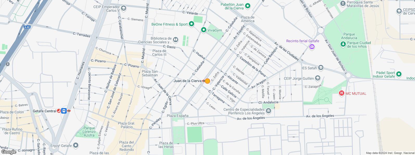 Mapa de Calle Galicia, Getafe, Madrid, 28903