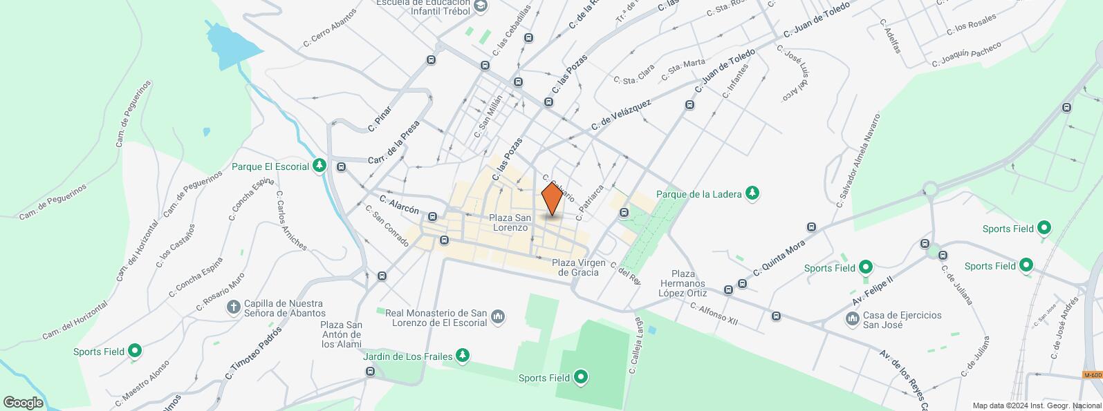 Location Map for Calle Ventura Rodríguez, 1, San Lorenzo de El Escorial, Madrid, 28200