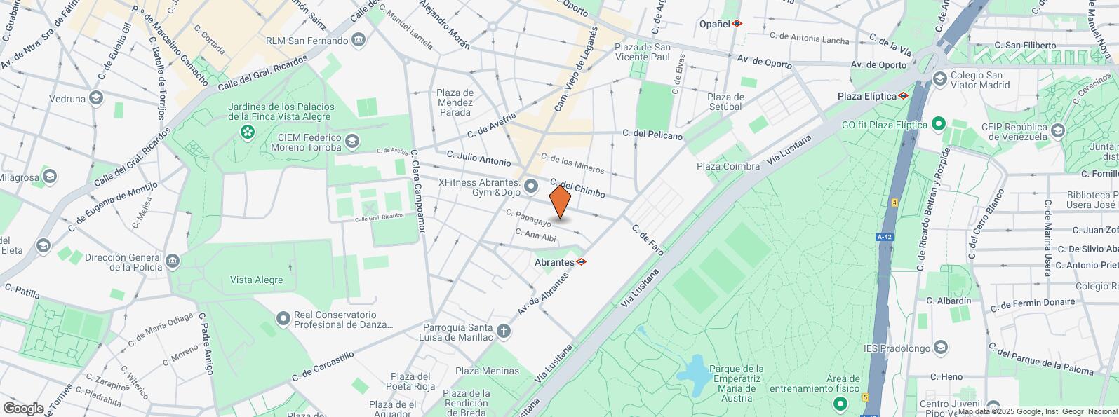 Location Map for Calle Papagayo, 25, Carabanchel, Madrid, 28025