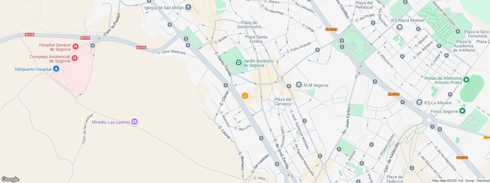 Location Map for Calle José Zorrilla, Segovia, 40002