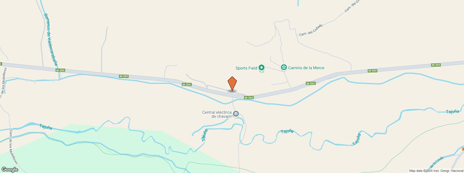 Location Map for Carretera Perales de Tajuña a Albares, km 7.300, Carabaña, Madrid, 28560