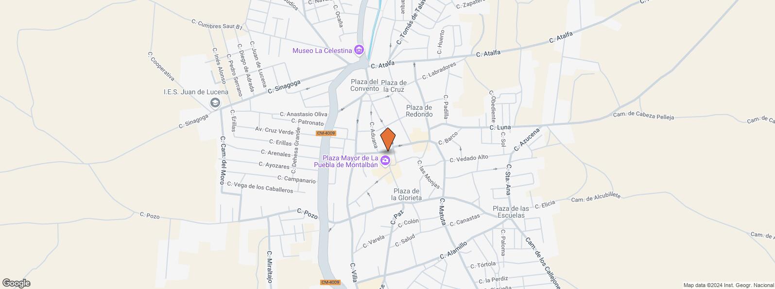 Location Map for Callejón Bodegones, 4, La Puebla de Montalbán, Toledo, 45516