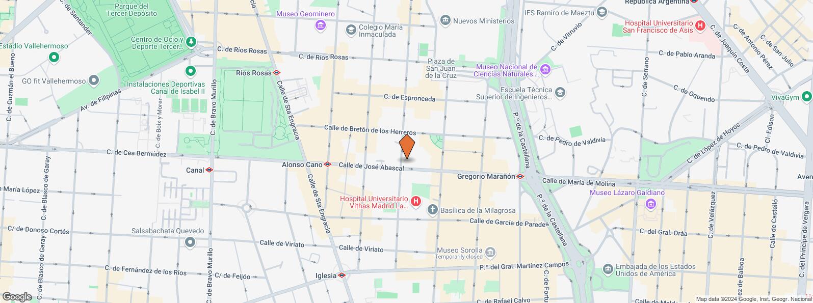 Mapa de Calle José Abascal, 41, Chamberí, Madrid, 28003