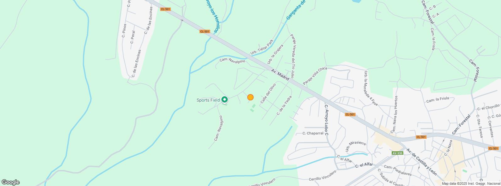 Location Map for Camino Navalpino, La Adrada, Ávila, 05430