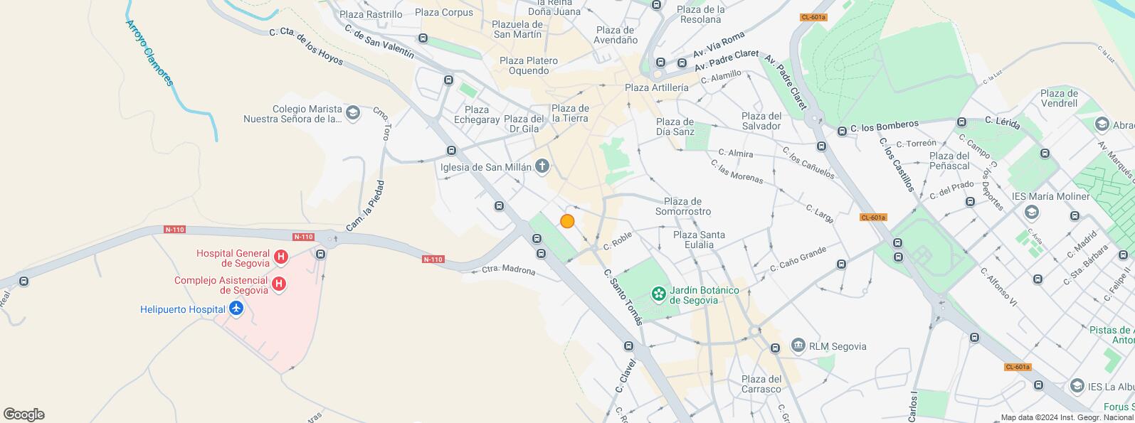 Location Map for Calle Roble, Segovia, 40002