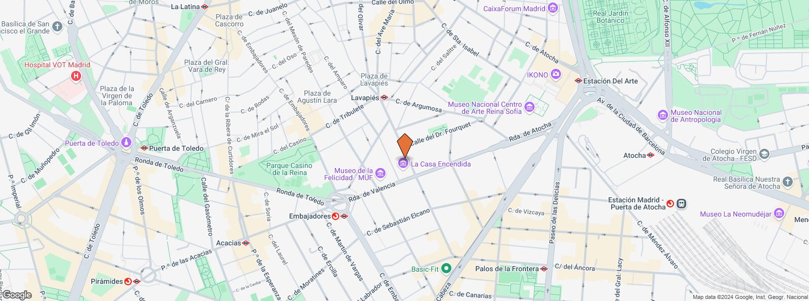 Location Map for Calle Valencia, 30, Centro, Madrid, 28012