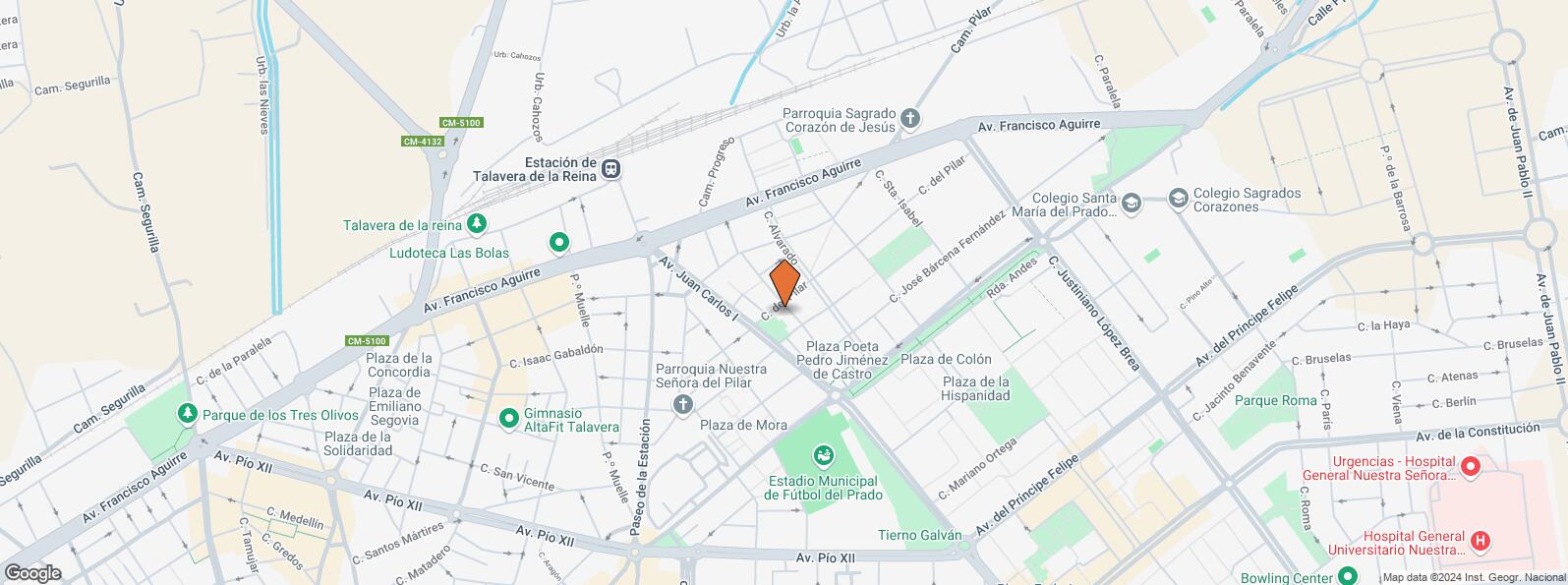 Location Map for Calle Eusebio Rubalcaba, 9, Talavera de la Reina, Toledo, 45600