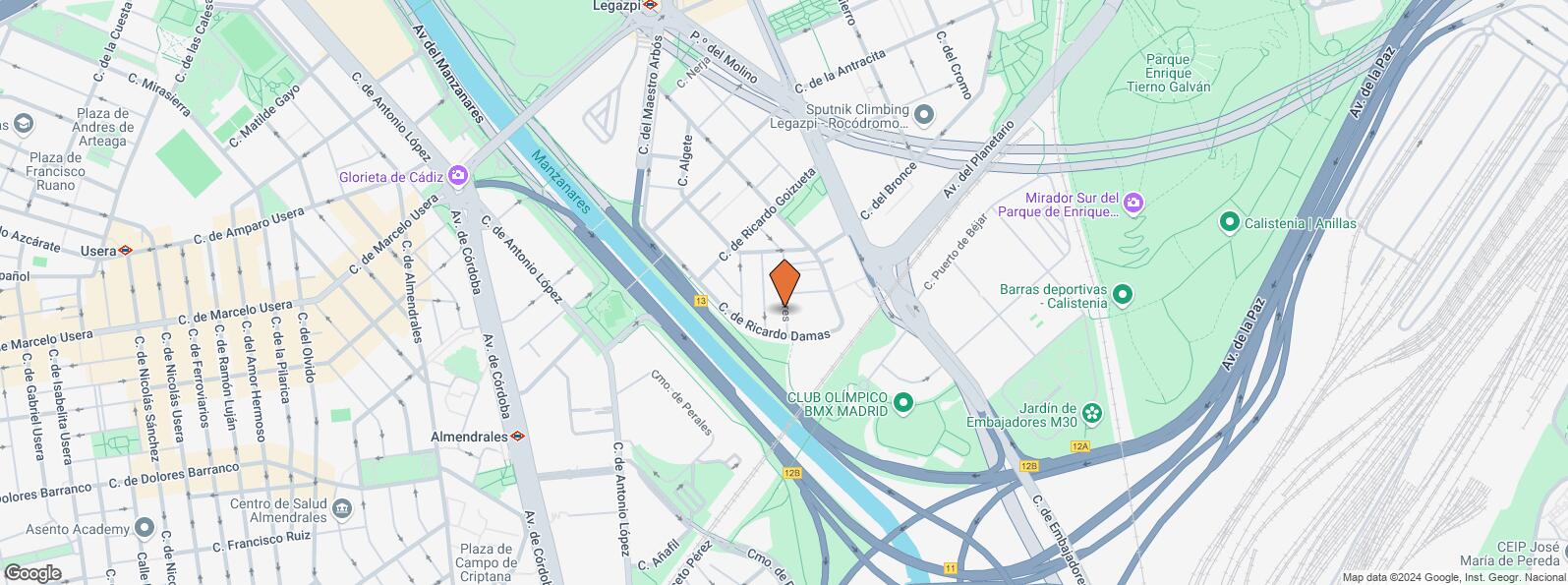 Location Map for Calle Nestares, 20, Arganzuela, Madrid, 28045