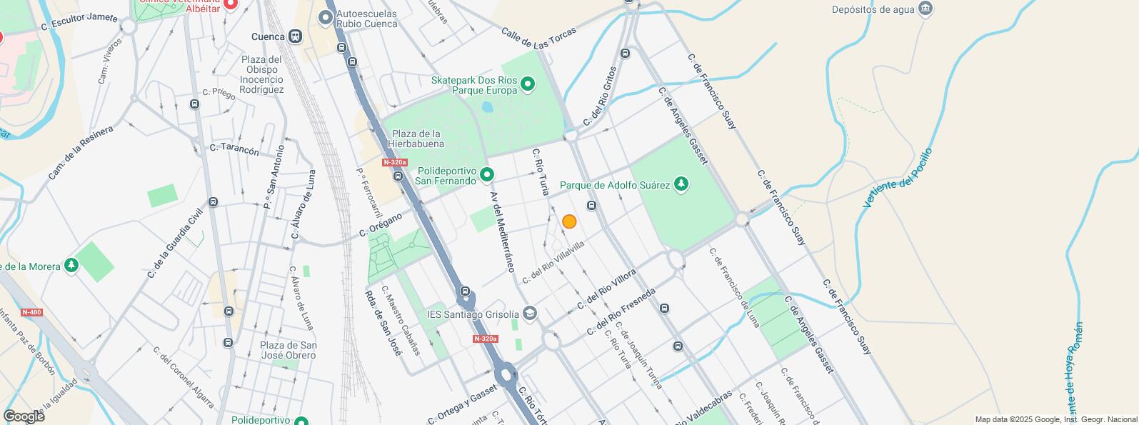 Location Map for Avenida Mediterráneo, Cuenca, 16004