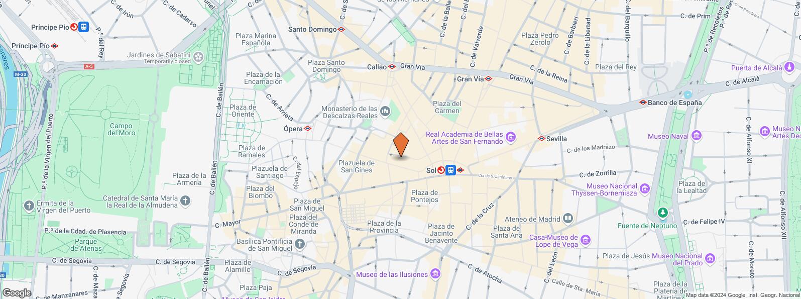 Mapa de Calle Arenal, 8, Centro, Madrid, 28013