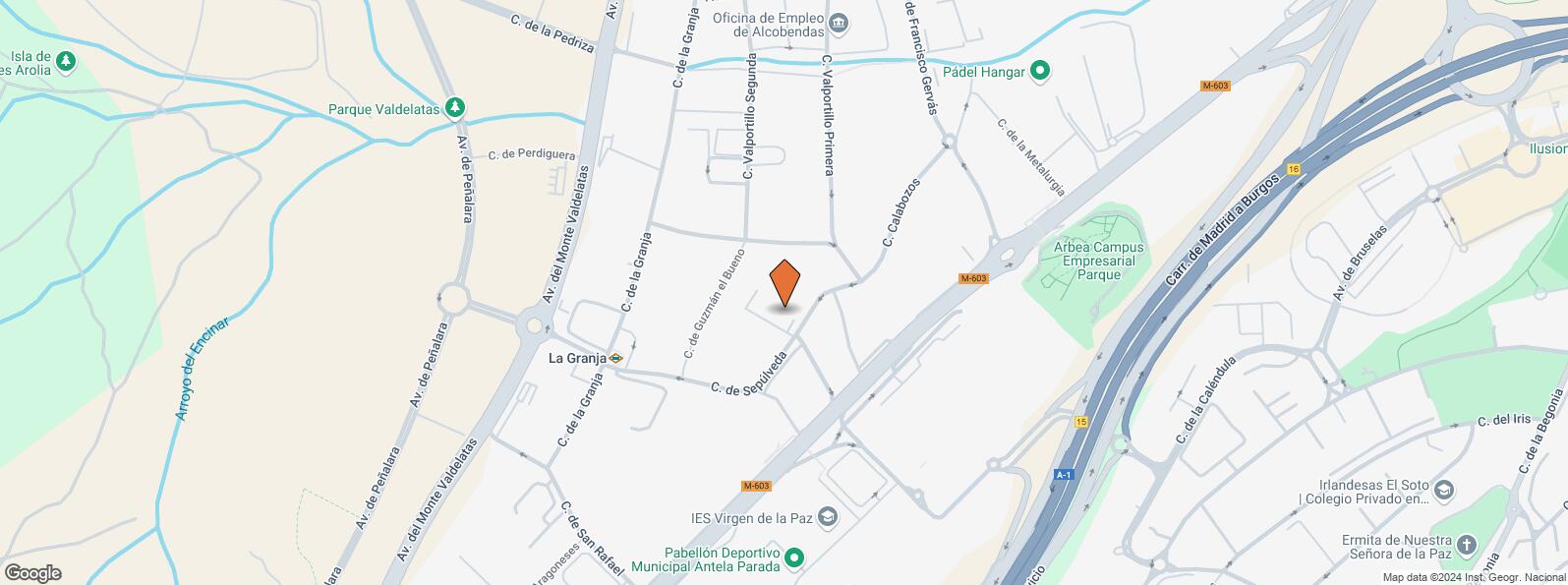 Location Map for Edificio Data, Calle Sepúlveda, 17, Alcobendas, Madrid, 28100