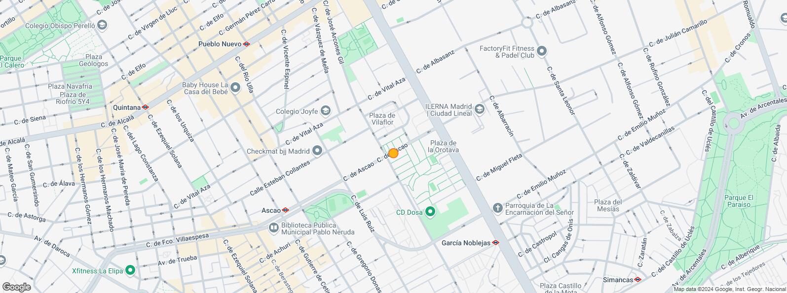 Mapa de Calle Esteban Collantes, Ciudad Lineal, Madrid, 28017