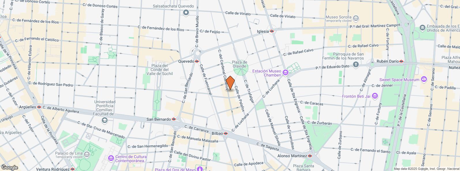 Mapa de Calle Cardenal Cisneros, 28, Chamberí, Madrid, 28010