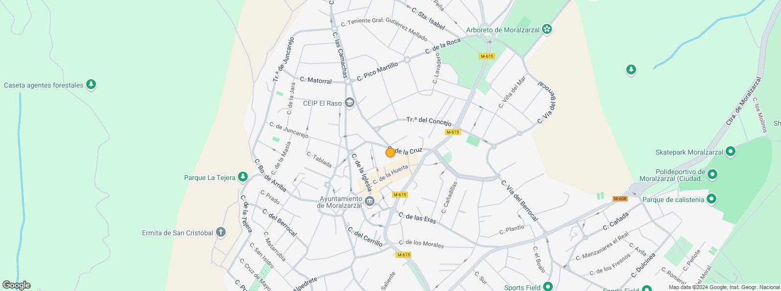 Location Map for Zona Centro, Moralzarzal, Madrid, 28411