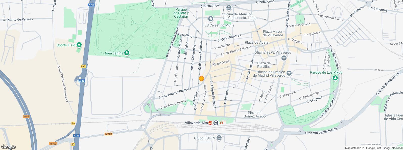 Location Map for Calle Martínez Seco, Villaverde, Madrid, 28021