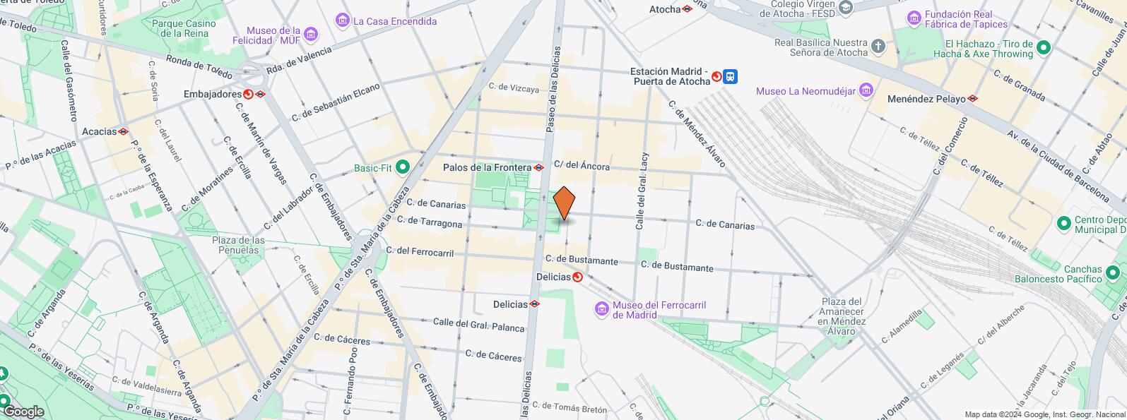 Mapa de Plaza Luca de Tena, 6, Arganzuela, Madrid, 28045