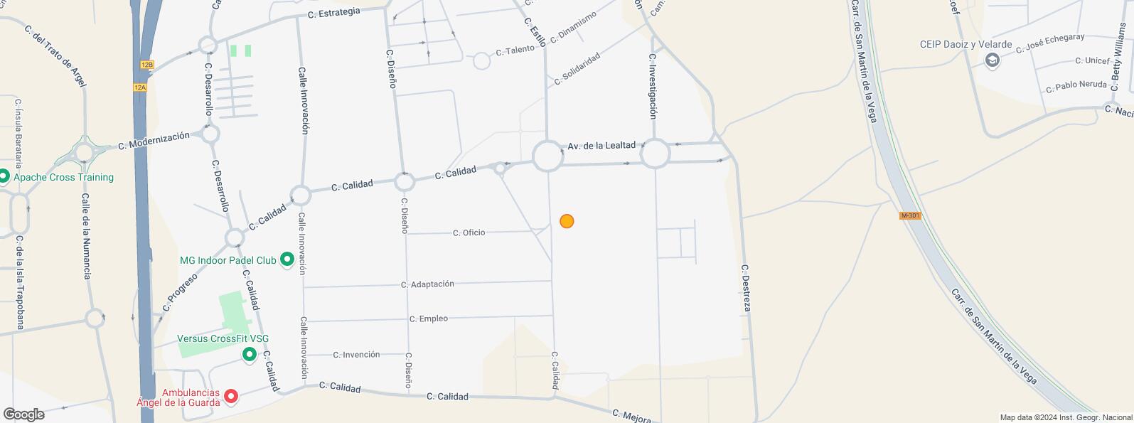 Mapa de Polígono Industrial Los Olivos, Getafe, Madrid, 28906