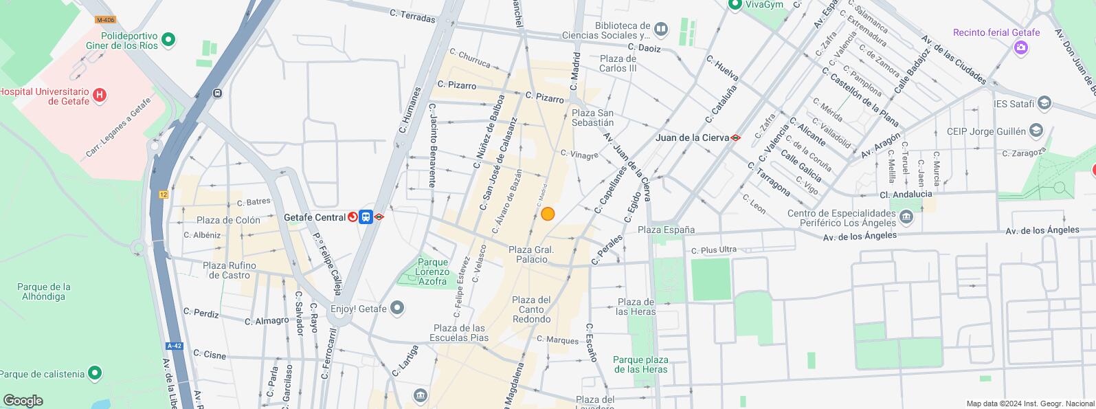 Mapa de Plaza General Palacio, Getafe, Madrid, 28901