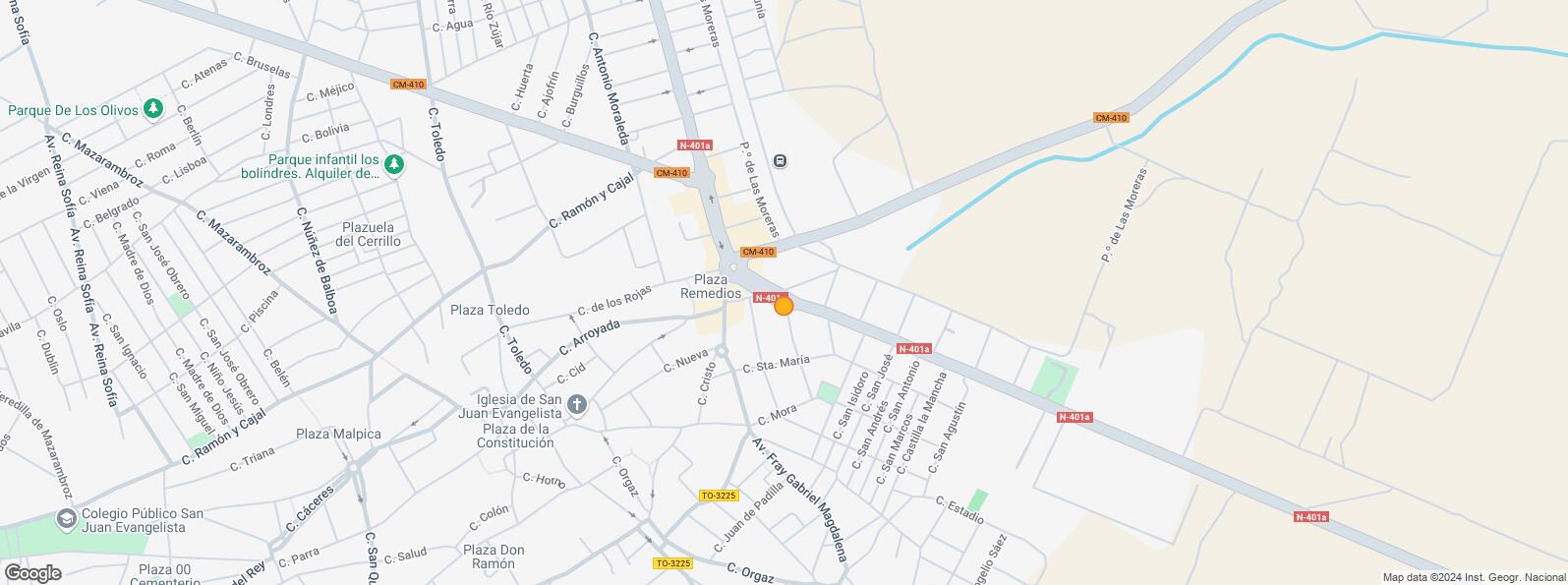 Location Map for Calle Arroyada, Sonseca, Toledo, 45100