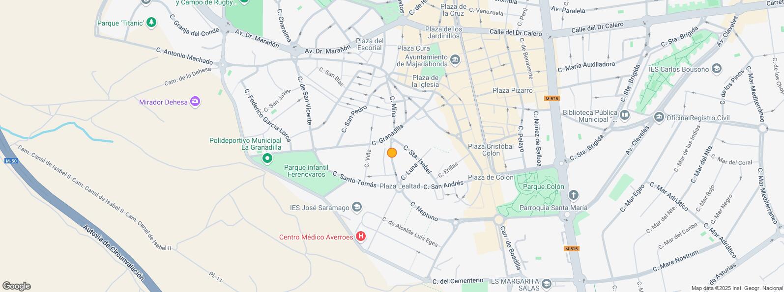 Mapa de Calle Granadilla, Majadahonda, Madrid, 28220