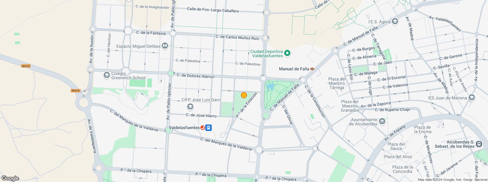 Mapa de Zona Valdelasfuentes, Alcobendas, Madrid, 28100