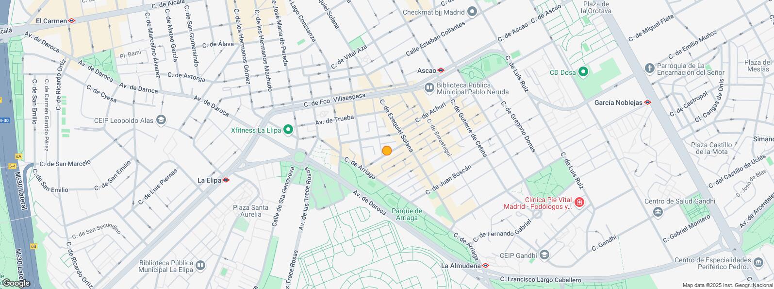 Mapa de Calle Ezequiel Solana, Ciudad Lineal, Madrid, 28017