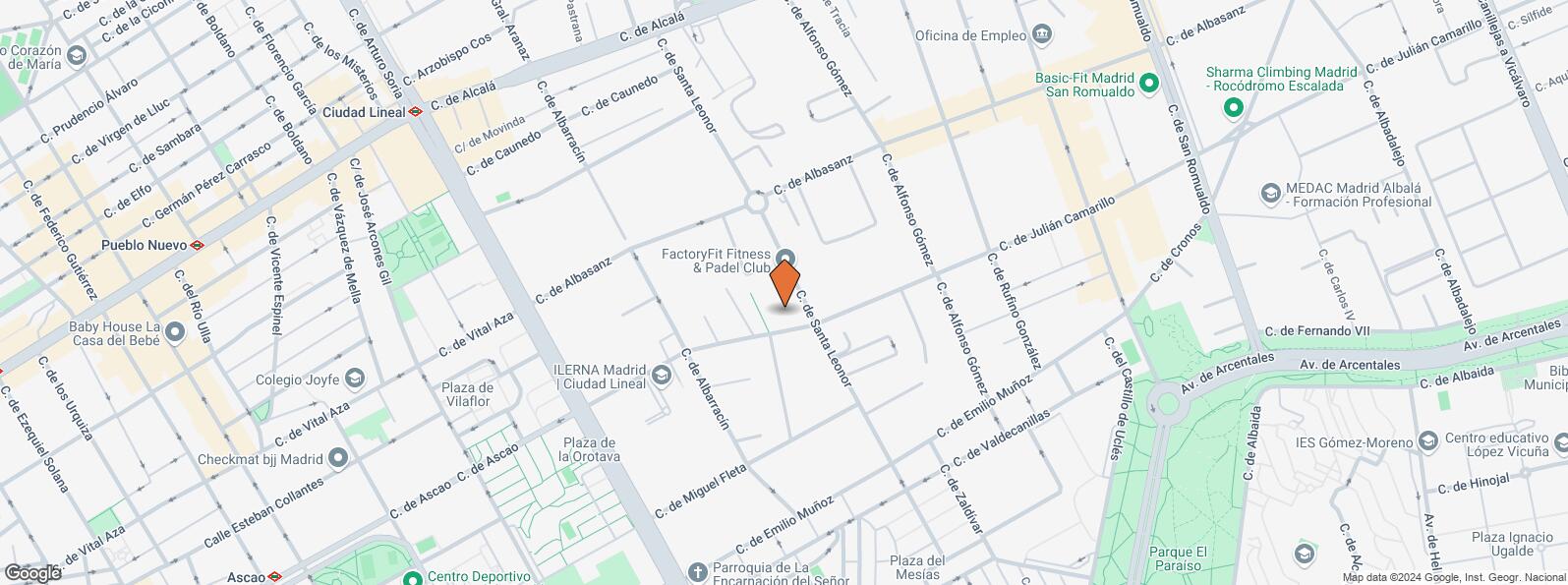 Mapa de Calle Julián Camarillo, 23, San Blas - Canillejas, Madrid, 28037