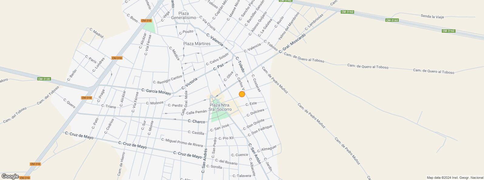 Mapa de Calle Jardín, Miguel Esteban, Toledo, 45830