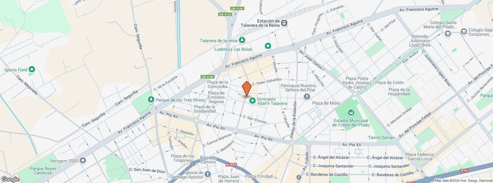 Location Map for Calle Santa Sabina, 28, Talavera de la Reina, Toledo, 45600