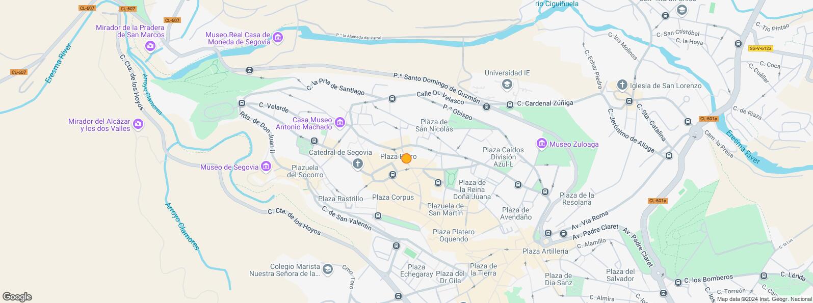 Location Map for Calle Cronista Lecea, Segovia, 40001