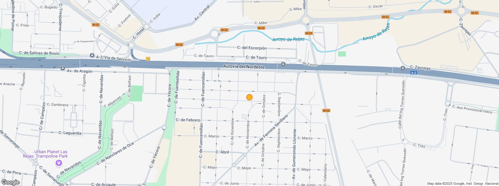 Location Map for Calle Fuentelviejo, San Blas - Canillejas, Madrid, 28022