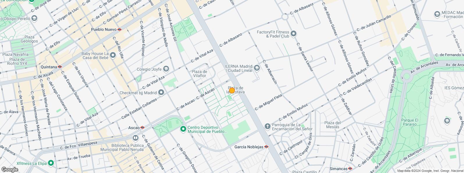 Mapa de Avenida Institución Libre de Enseñanza, San Blas - Canillejas, Madrid, 28037