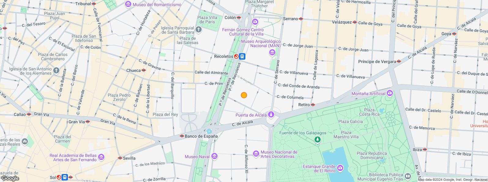 Mapa de Calle Alcalá, Salamanca, Madrid, 28014