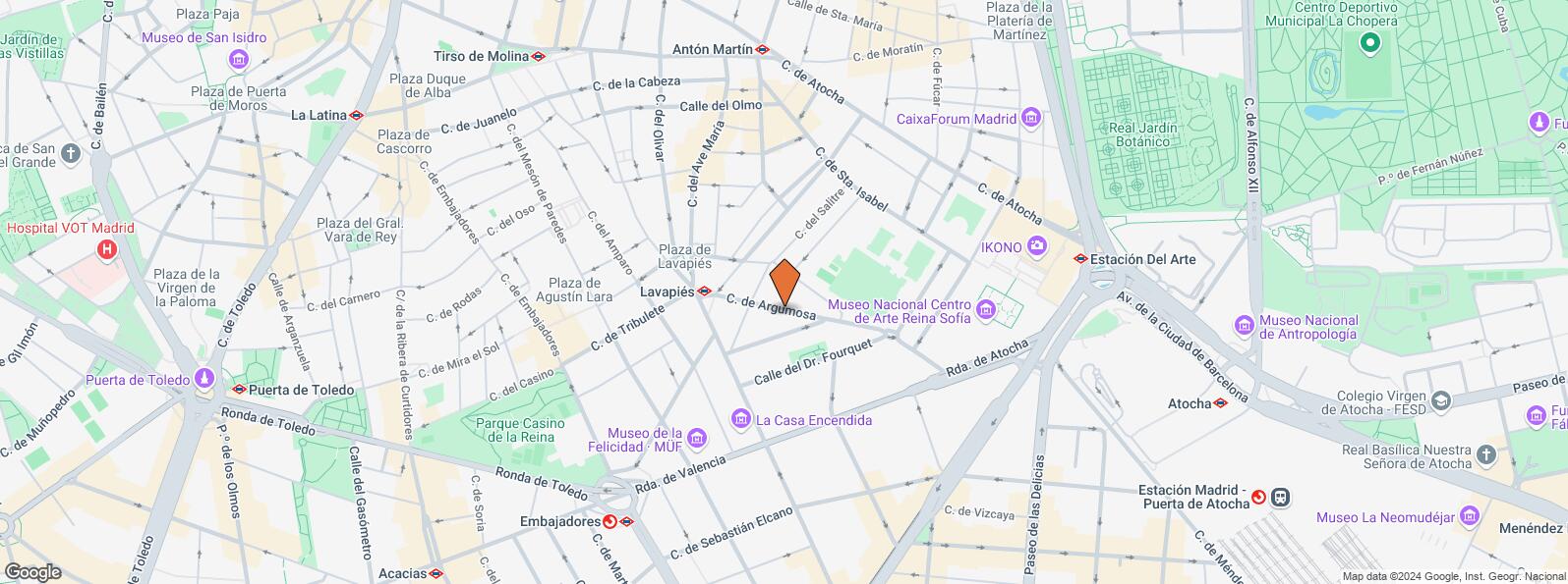 Location Map for Calle Argumosa, 14, Centro, Madrid, 28012