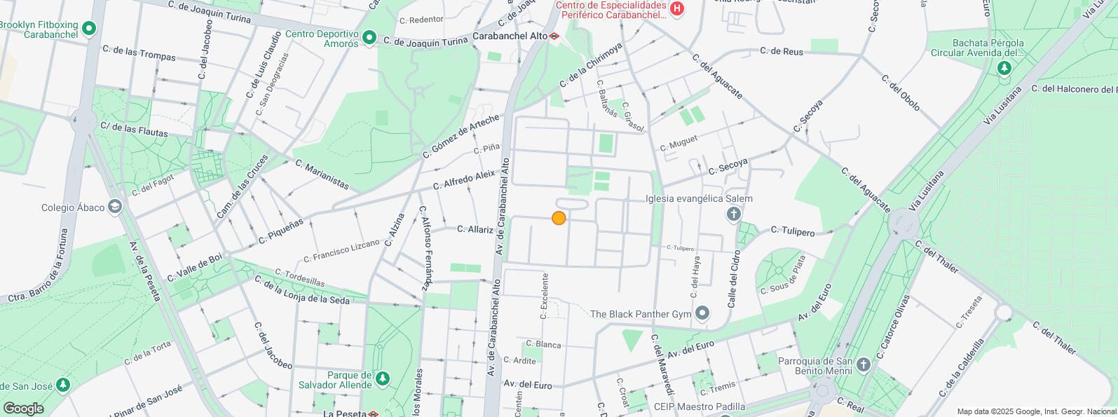 Mapa de Zona Carabanchel, Carabanchel, Madrid, 28044