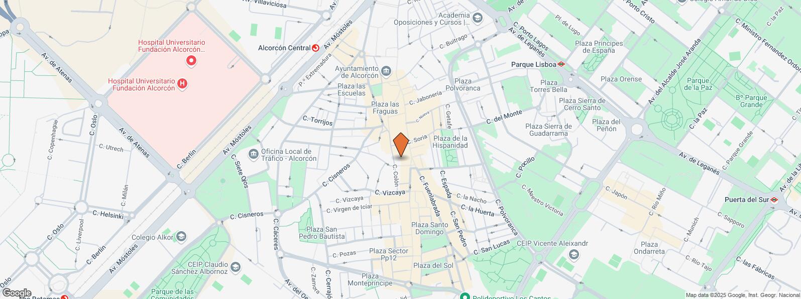 Location Map for Calle Alfares, 4, Alcorcón, Madrid, 28922