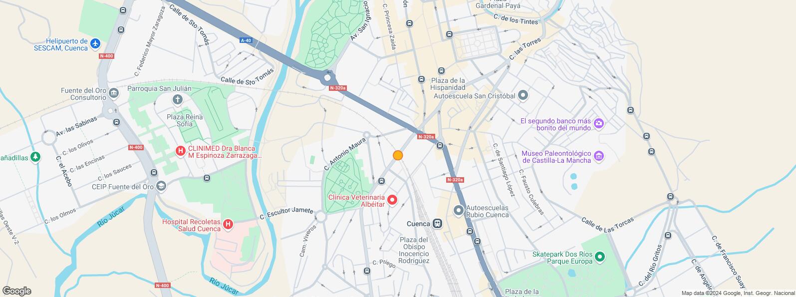 Location Map for Zona centro, Cuenca, 16004