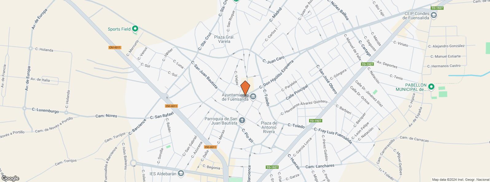 Location Map for Calle Santisima Trinidad, 2, Fuensalida, Toledo, 45510