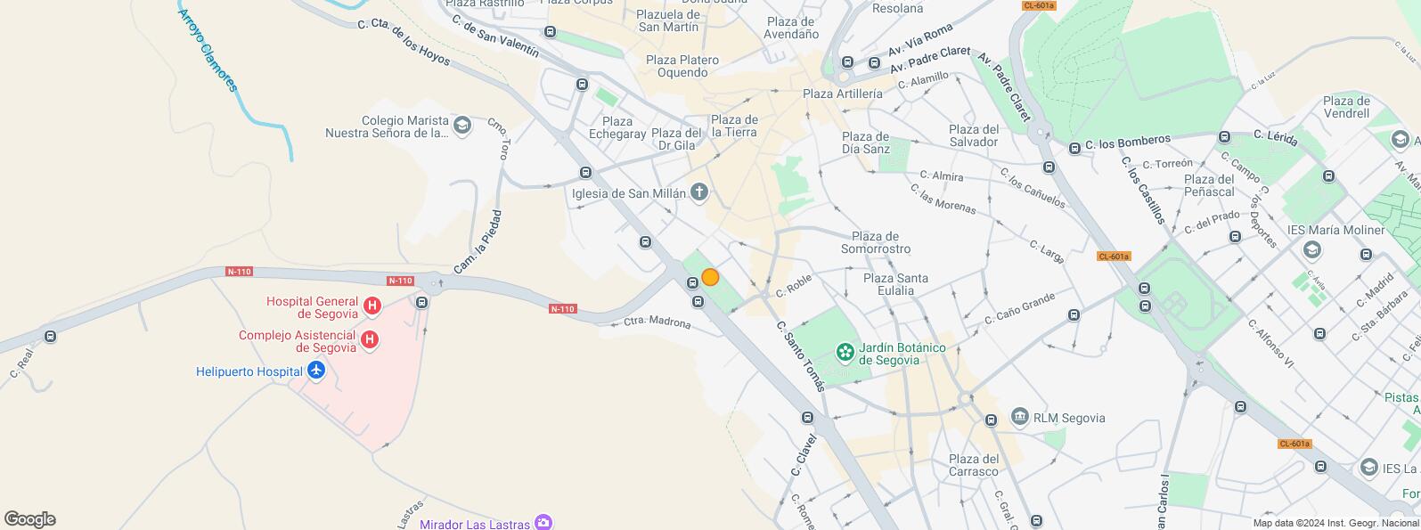 Location Map for Calle Del Roble, 11, Segovia, 40002