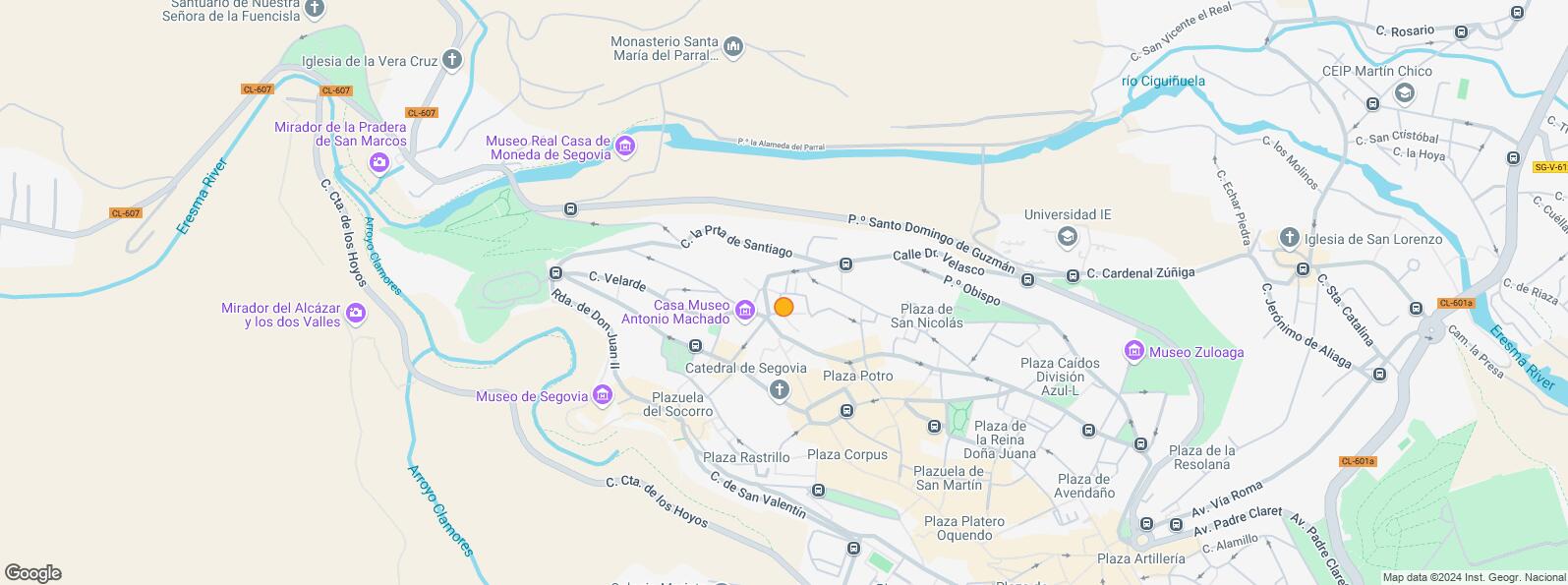 Location Map for Zona Centro, Segovia, 40003